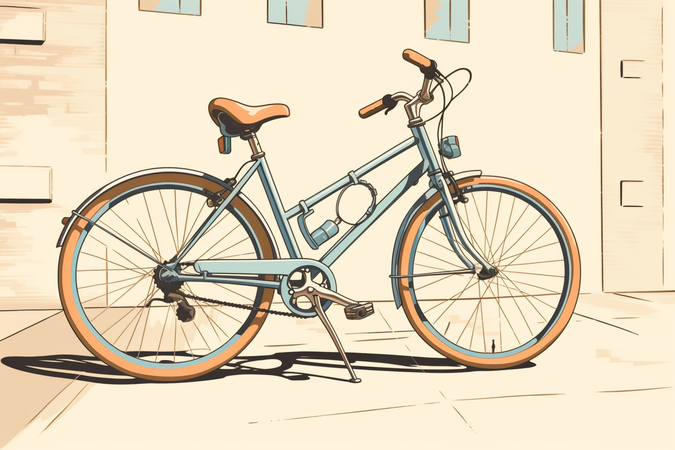 a parked bike