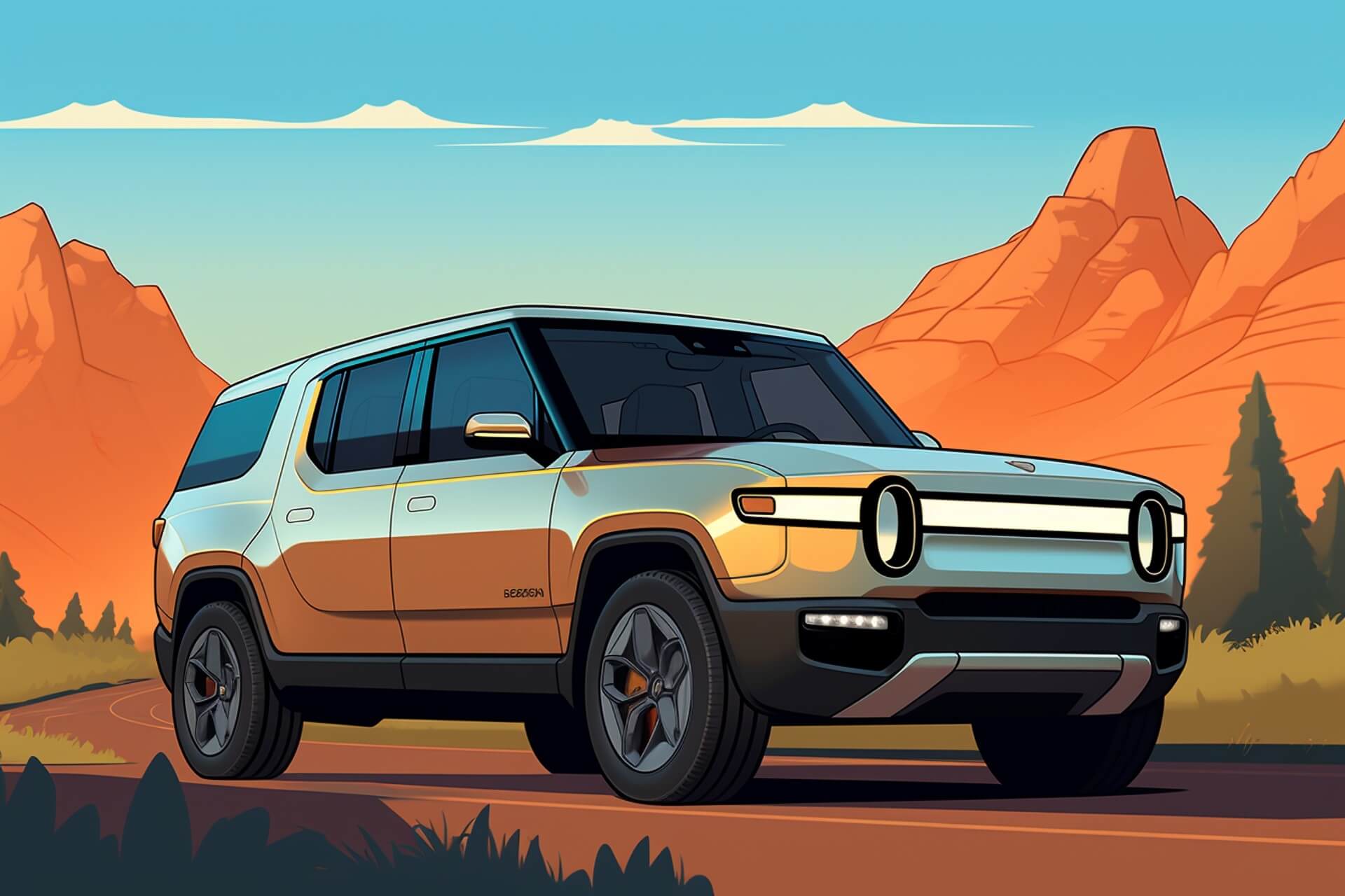 Automakers With a Commitment to Sustainable Practices in 2023 - Featured Rivian car