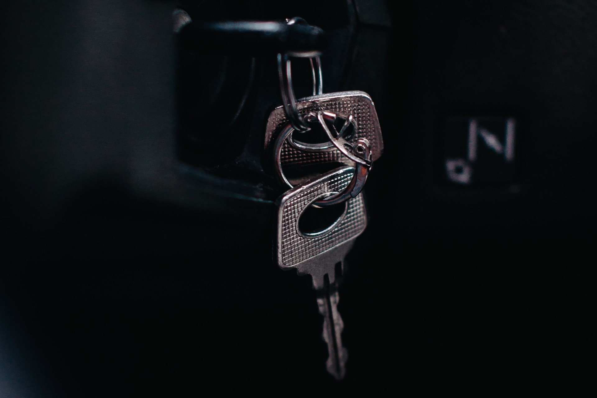 Dangling car keys